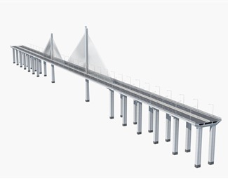 现代钢结构人行天桥