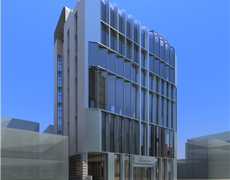 现代室外建筑办公楼