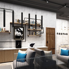 工业LOFT 茶水间 前台门头