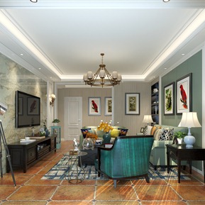 美式 客厅
