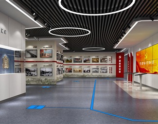 现代 展厅 党建展厅