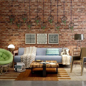 北欧 沙发茶几组合 椅子