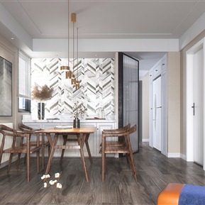 现代 餐厅 客餐厅