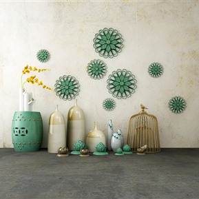 新中式 装饰品 陈设品组合