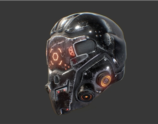 工业LOFT游戏头盔