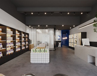 现代 宠物店 宠物店室内