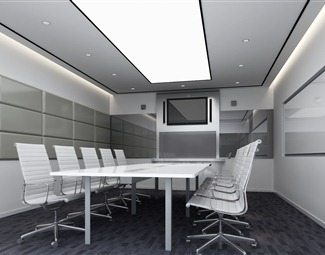 现代 会议室 会议桌椅