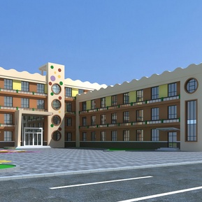 现代 幼儿园建筑 幼儿园