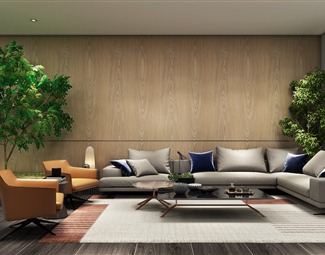 现代客厅地毯