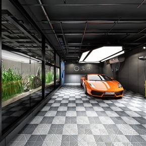 现代 s店 洗车店全景