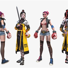 现代 游戏角色 游戏美女 道家女子