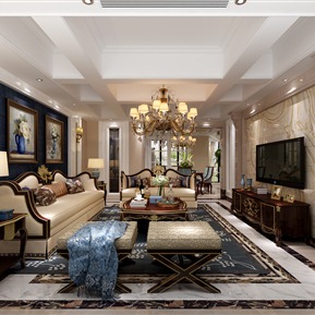 简欧 客餐厅 客厅