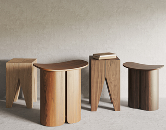 北欧 凳子 实木凳子组合