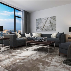 现代 沙发茶几组合  沙发组合