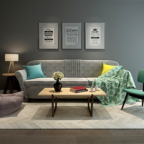 北欧 沙发茶几组合