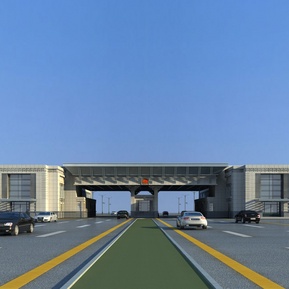 现代 大门 口岸大门