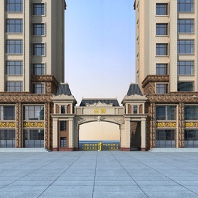 欧式 大门 大门入口