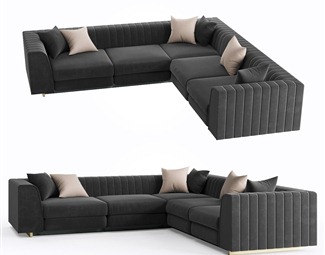现代沙发组合客厅