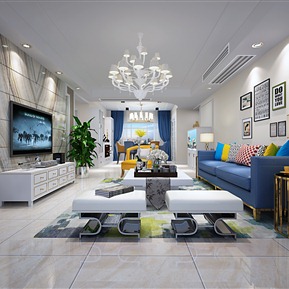 后现代 客厅 简约