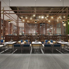 现代 餐厅 餐饮空间