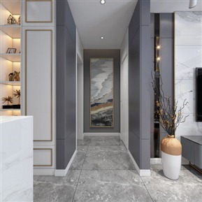 轻奢 客厅 客餐厅 全景