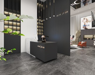 工业LOFT圆形镜子