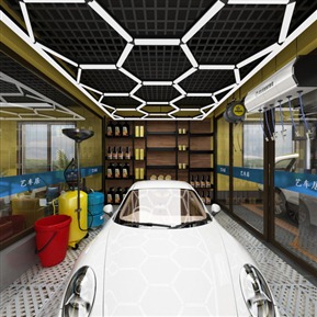 现代 洗车店 洗车修车养护汽车店