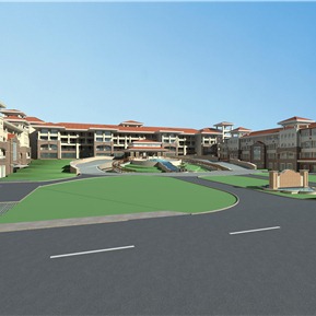 欧式 酒店建筑 酒店会所