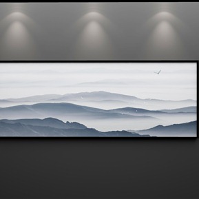 新中式 风景画 简约禅意山水客厅装饰画挂画