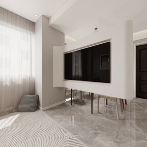 现代 客厅 客餐厅