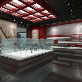 现代 展厅 红色展厅博物馆