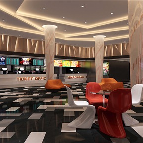 现代 电影院大厅