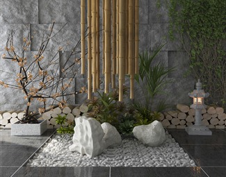 现代 景观小品 绿植 园艺小品