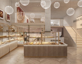现代 面包店 面包房