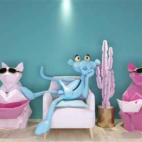 北欧 玩具 摆件 装饰品 招财猫 卡通