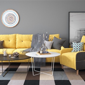 北欧 沙发茶几组合