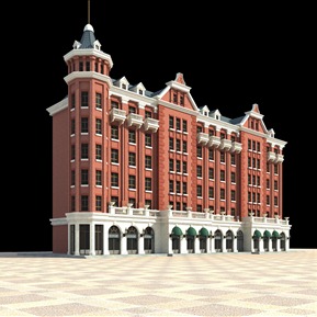 欧式 商业楼 商业办公楼酒店