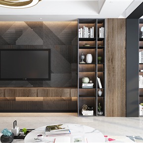 现代 电视背景墙