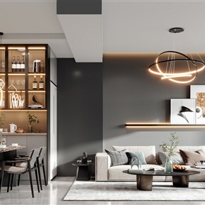 现代 客餐厅 客餐厅门厅