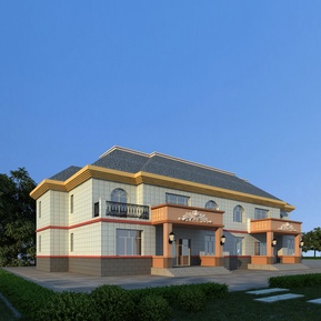 欧式 双拼别墅 办公楼