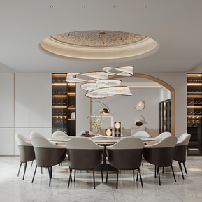 轻奢 餐厅 餐厅休息区