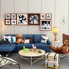 现代 沙发茶几组合