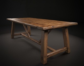 新中式实木长条桌