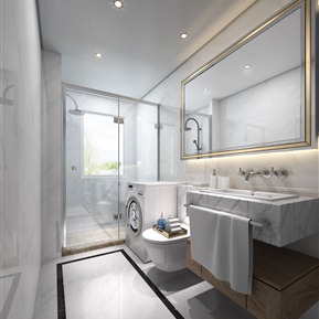 现代 卫生间