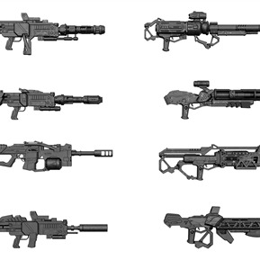 现代 冲锋枪 科幻枪支冲锋枪武器