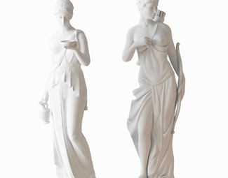 现代雕塑女人