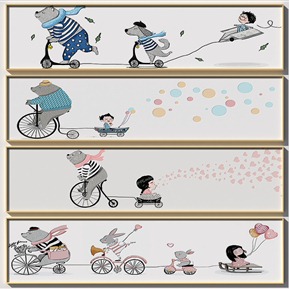 现代 装饰画 儿童画