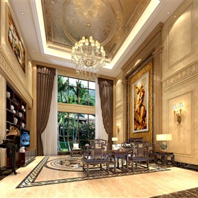 复式客厅 中空别墅