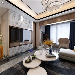 现代 客餐厅 客厅客餐厅 餐桌椅 吊灯