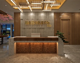 新中式美容大厅